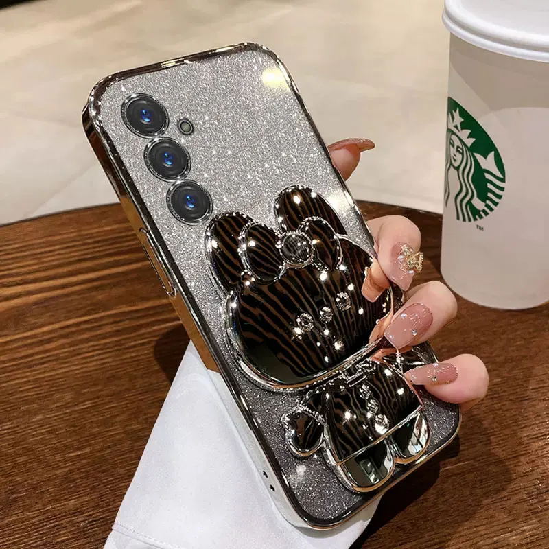 Luxury Lifestyle Photography - Casing Cermin Kelinci Berkilau Mewah untuk