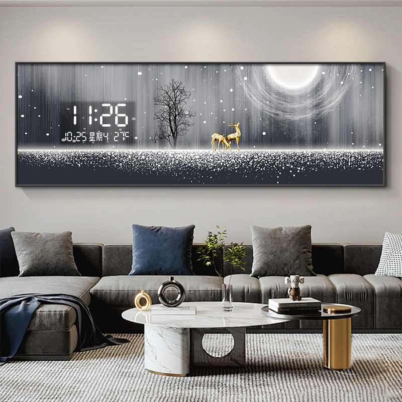 Luxury Lifestyle Background - Lukisan Dekoratif Ruang Tamu Elk Mewah