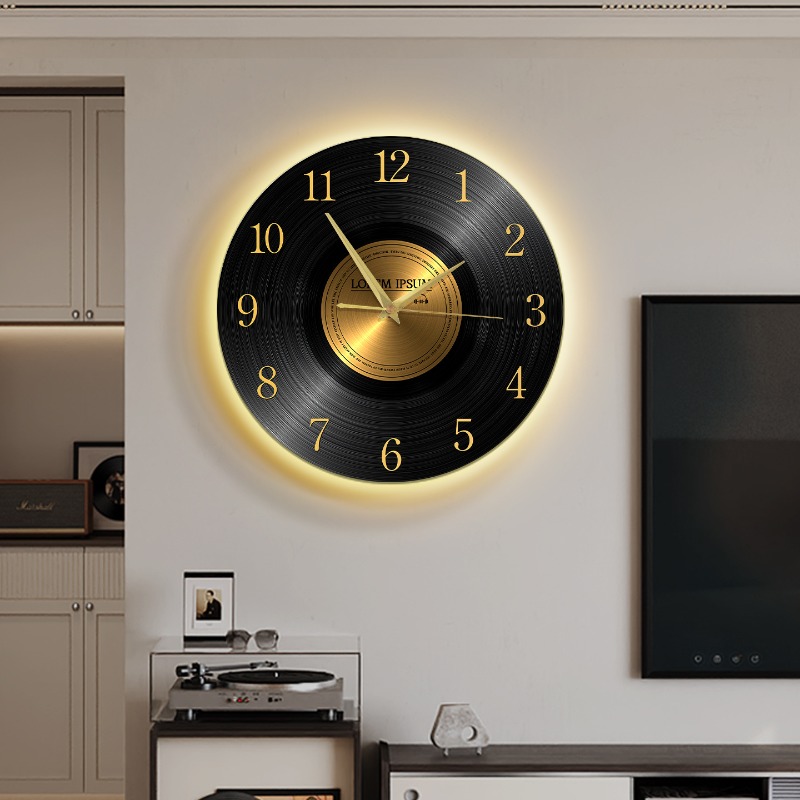 Luxury Lifestyle Watches - Jam Dinding Vintage dengan Lampu Ruang