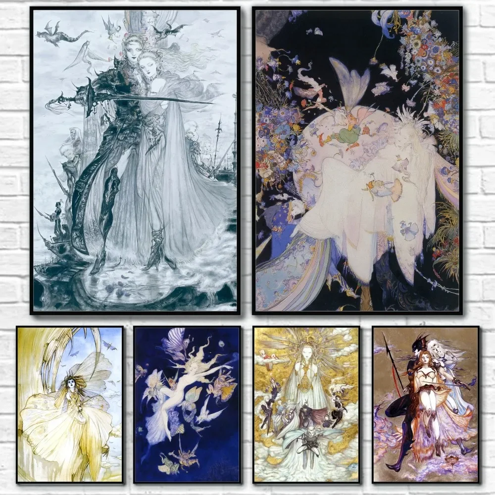 Luxury Lifestyle Photography - Yoshitaka Amano Final Fantasy Game Poster