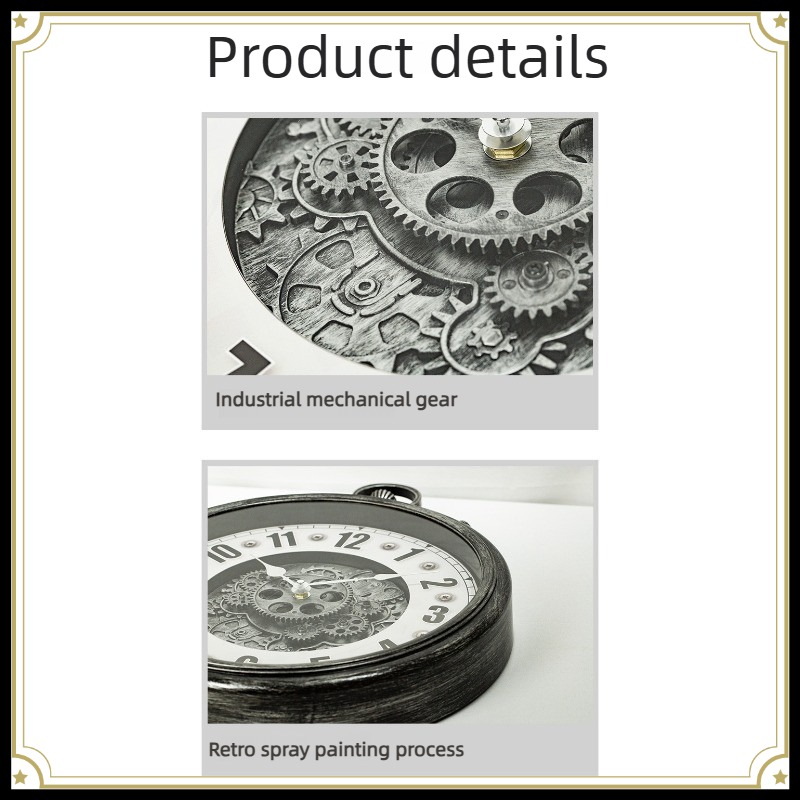 Jam Dinding Vintage Industrial - Luxury Lifestyle Watches ulasan dan harga