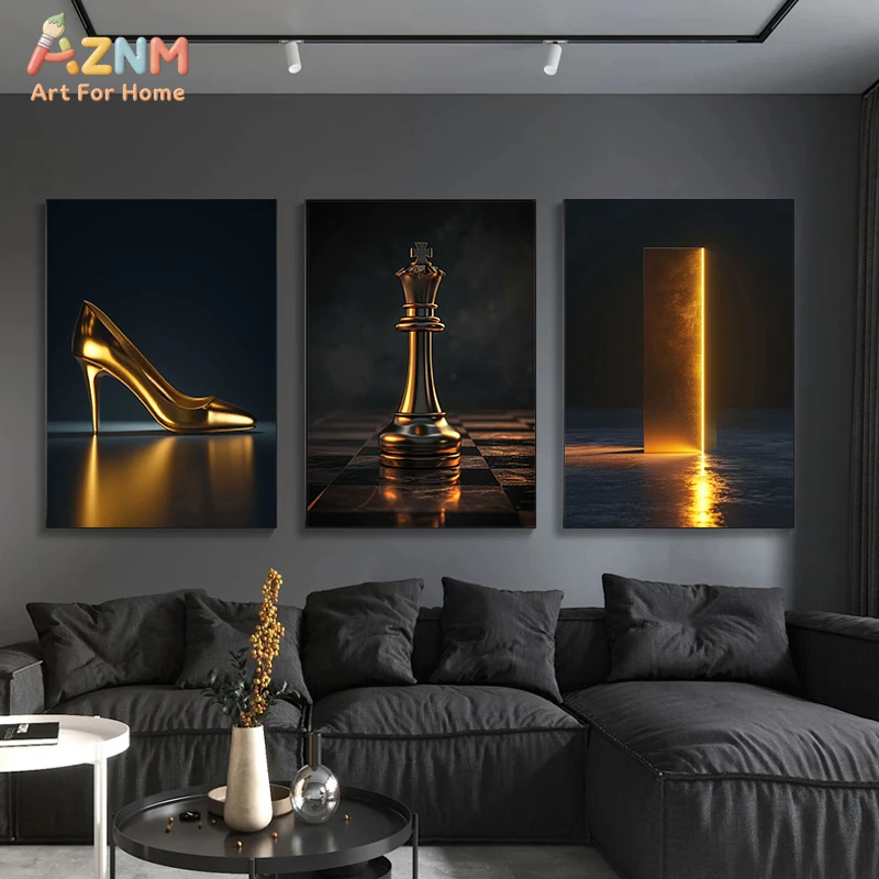 AZNM Seni Dinding Kanvas Tanpa - Luxury Lifestyle Photography ulasan dan harga